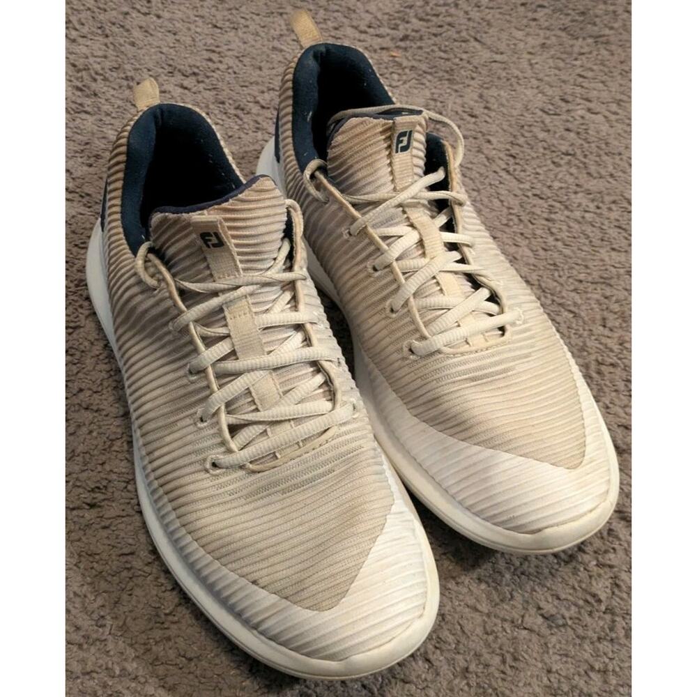 FootJoy Flex XP Spikeless White Golf Shoes 56250 Men's 10